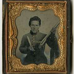Ambrotype of Pvt. Charles E. Sneed