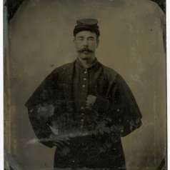 Tintype of Union soldier who fought in Tennessee